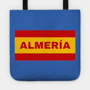 Almería City in Spanish Flag Colors Tote