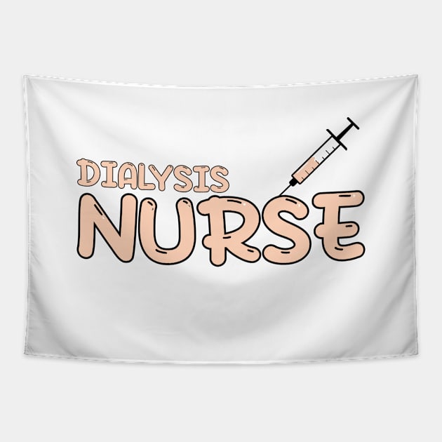 Dialysis Nurse Orange Tapestry by MedicineIsHard