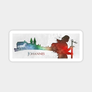 Johannas Character Silhouette Art Magnet