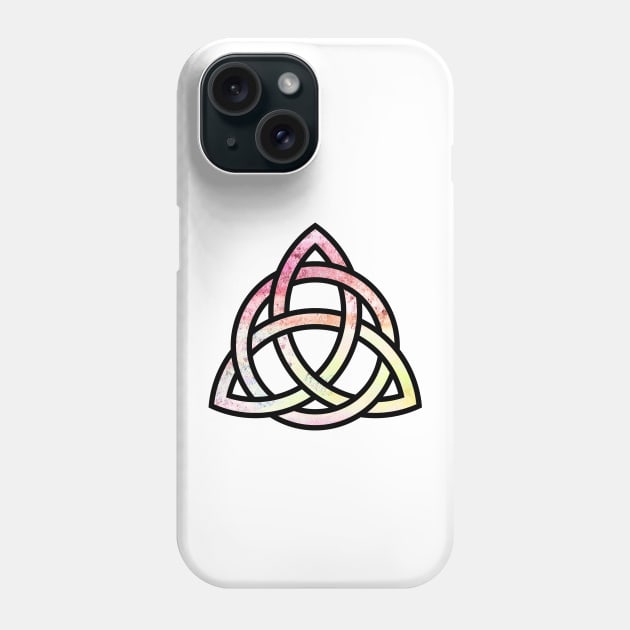 Celtic Trinity Knot Triquetra with Circle Pastel Style Design Phone Case by TenchiMasaki