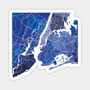 New York City Map Magnet