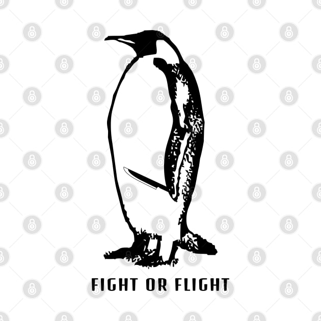 fight or flight Penguin by Coretan MudaKu