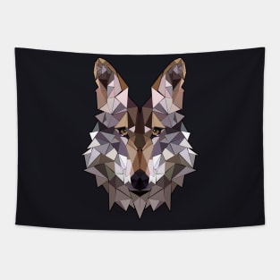 Polygon Wolf Geometry Tapestry