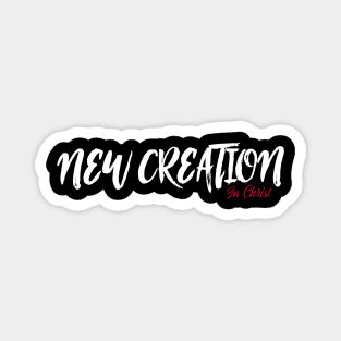 New Creation in Christ white clothing and art Magnet