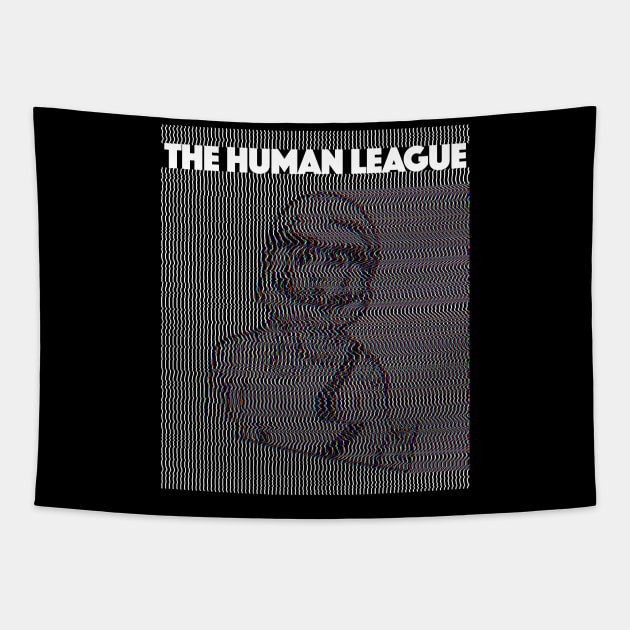 The Human League 80s Original Retro Tribute Artwork Design Tapestry by DankFutura