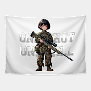 Sniper Girl Tapestry