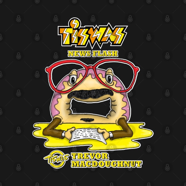 Tiswas Funny Trevor MacDoughnut by Status71