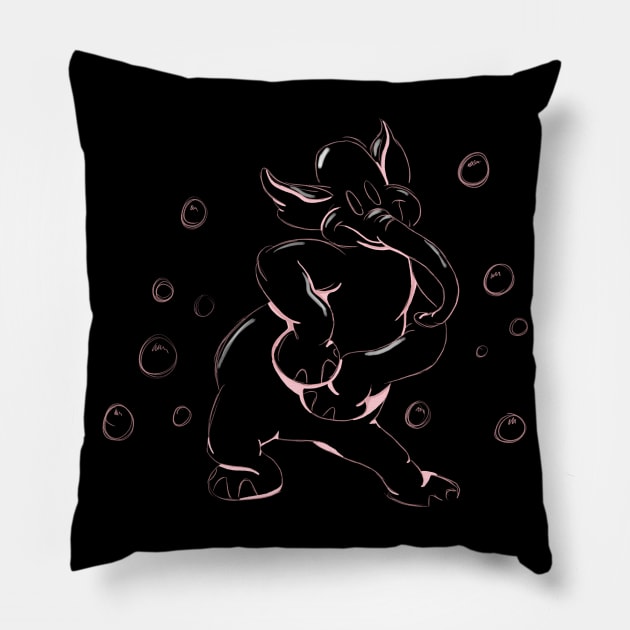 Pink Elephant Pillow by missalexfinley