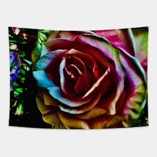 Colorful rose Tapestry