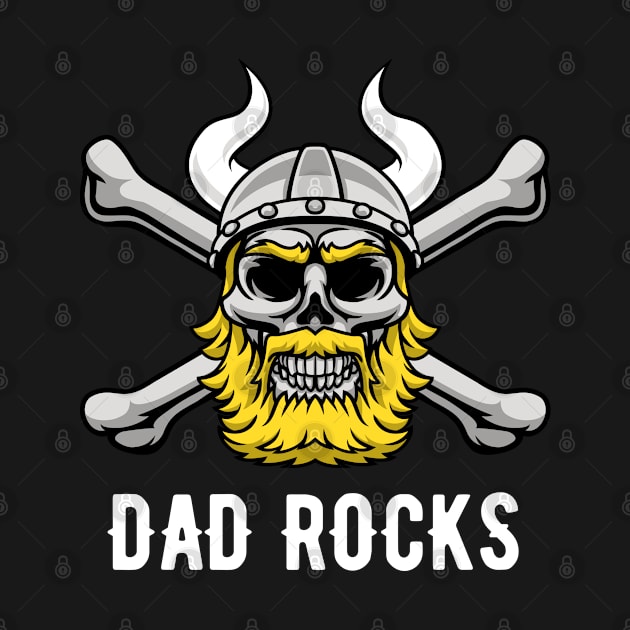 Viking Skull Dad Rocks by yapp