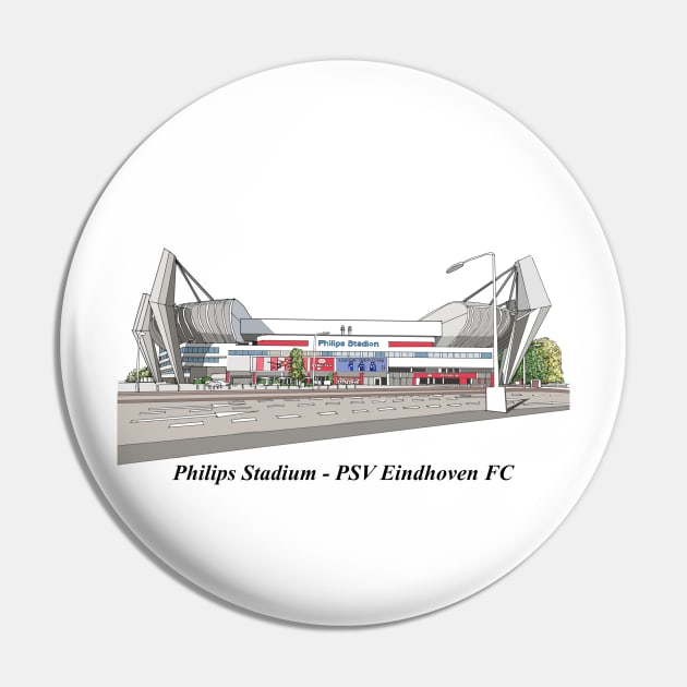 Drawing of Philips Stadium @ PSV Eindhoven FC Pin by Roza@Artpage