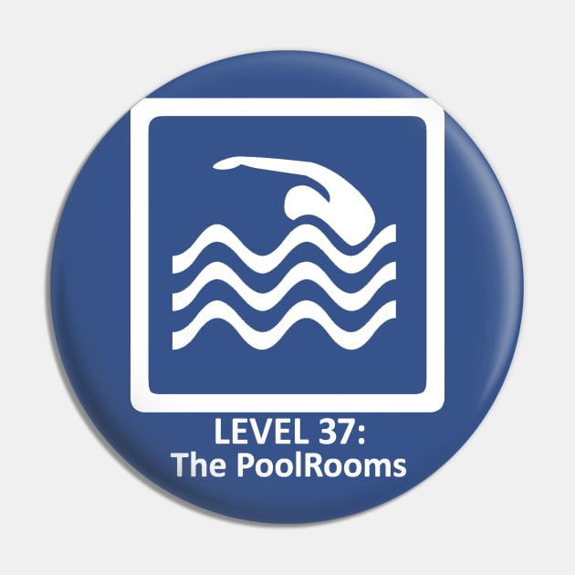 The PoolRooms - The Backrooms -Level 37 -Found Footage Pin by Nat Ewert Art