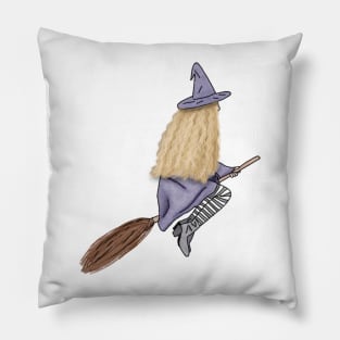 Broom Witch Pillow