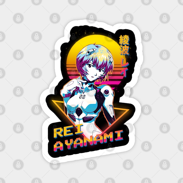rei ayanami evangelion Magnet by Retrostyle