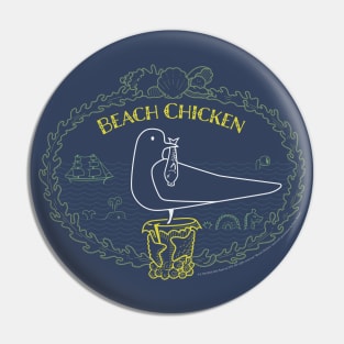 Beach Chicken Pin