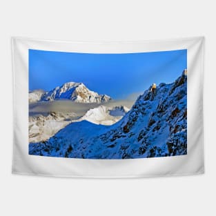 Mont Blanc Les Arcs French Alps France Tapestry