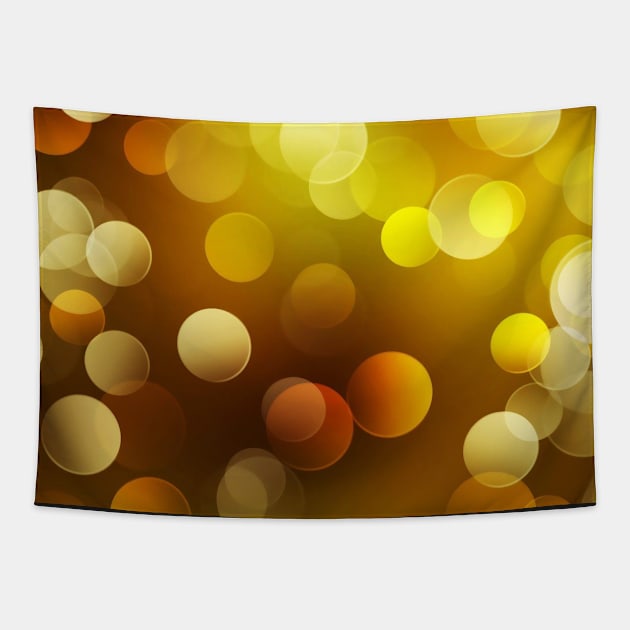 Golden Orbs Tapestry by NOMAD73