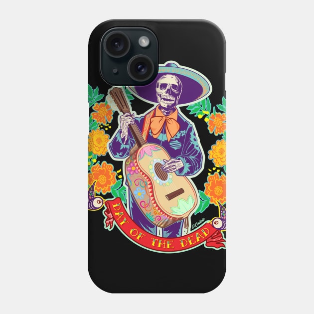 El Cantante_Dia De Los Muertos Phone Case by spicoli13