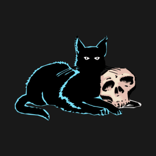 Cat and Skull T-Shirt