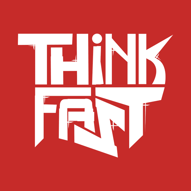 Think Fast - Logo (white) by Dayton Writers Movement: Audio Dramas