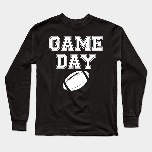 Game Day Fall Football Tailgate Fan Graphic Long Sleeve Printed Sweatshirt Shirt