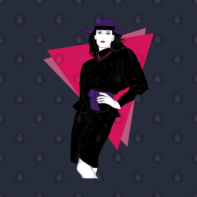 Classy Lady 80s Patrick Nagel by di-age7