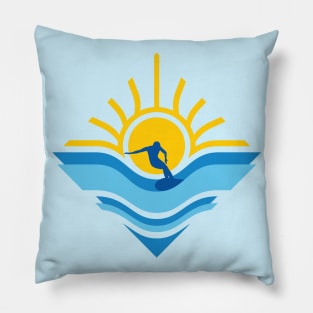 Surfer under the Sun Pillow