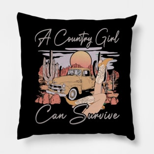 A Country Girl Can Survive Deserts Car Pillow