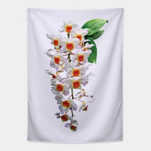 Cascade of White Orchids Tapestry