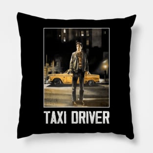 Travis Bickle's Vigilante Vision Taxi Tribute Pillow