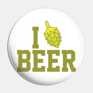 I Love Beer Shirt Pin