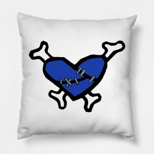 Dark Blue Stitch Pillow