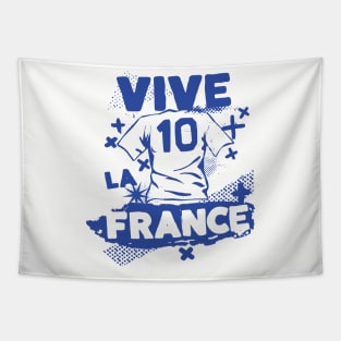 Vintage French Football // Retro Grunge France Soccer // Vive la France Tapestry