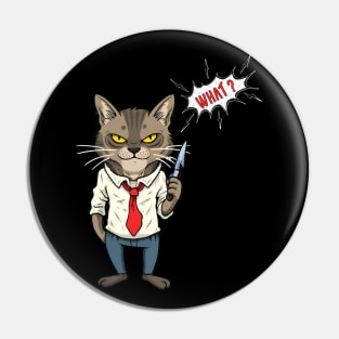 Cat What  mafia cat Pin