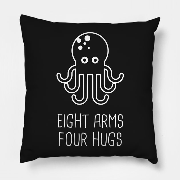 Eight Arms Four Hugs Pillow by MeatMan