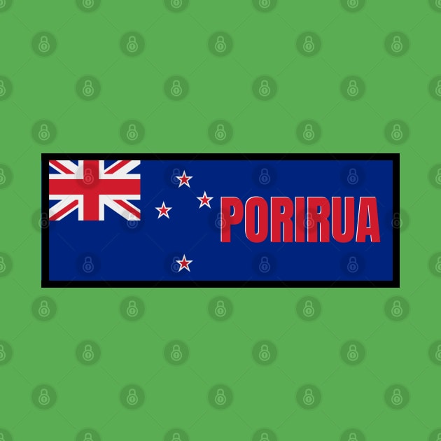 Porirua City in New Zealand Flag by aybe7elf