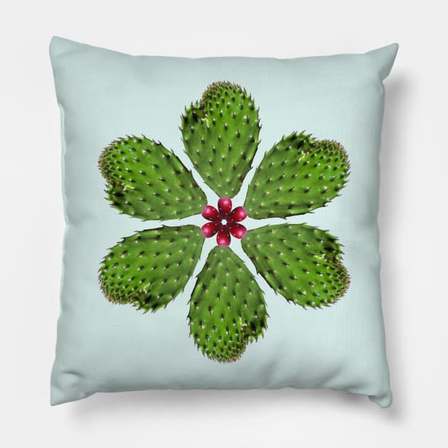 Flor de Nopal Pillow by Eduardo Tejedor