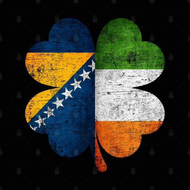 Bosnian Irish Shamrock Bosnia Ireland Flag St Patrick's Day Gift by Henry jonh