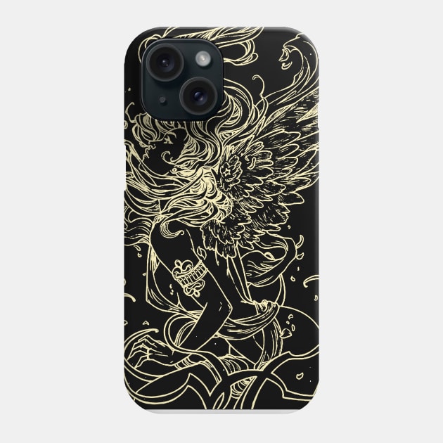 Tarot card The high priestess Phone Case by hackneydagger