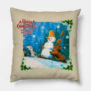 happy new year and merry christmas Pillow