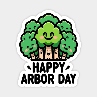 Happy Trees Celebrating Nature: Grow Green Magnet