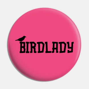 Birdlady Logo Pin