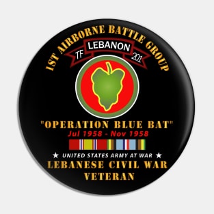 1st Airborne BattleGroup - 24th ID - Lebanon Civil  War w AFEM SVC Pin