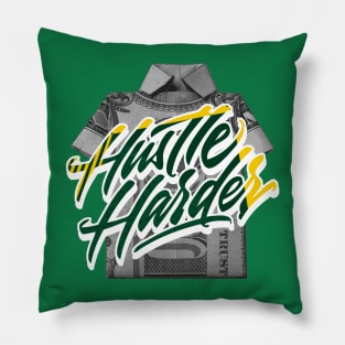 Hustle Harder Dunk Noble Green Pillow