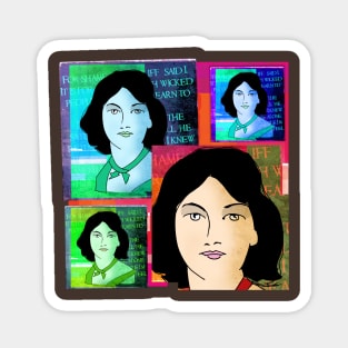 EMILY BRONTE COLLAGE, AUTHOR OF WUTHERING HEIGHTS Magnet