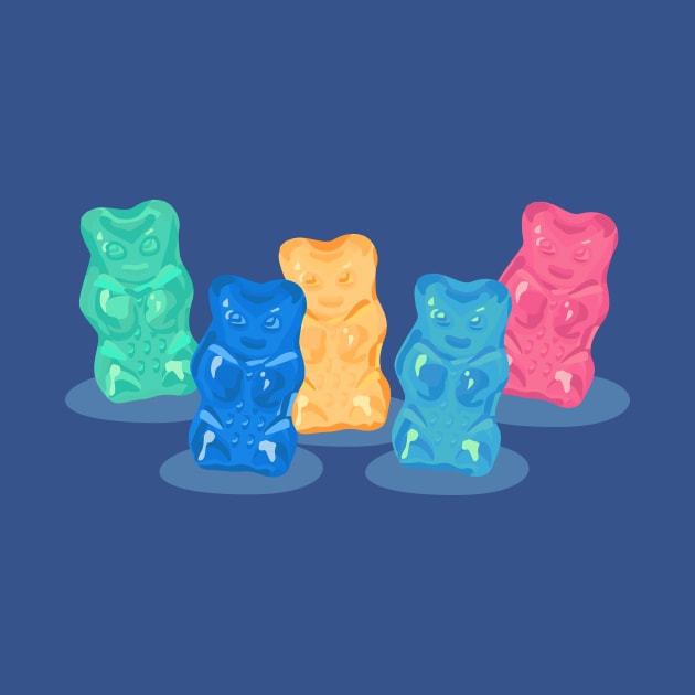 Pastel Gummy Bears Gang by XOOXOO