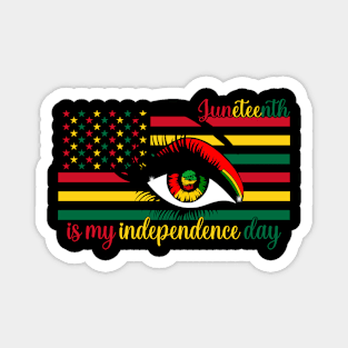 Juneteenth Eye African American Women Black History Pride Magnet