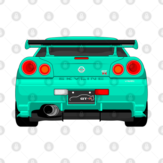 GTR R34 TURQUIOSE by VENZ0LIC