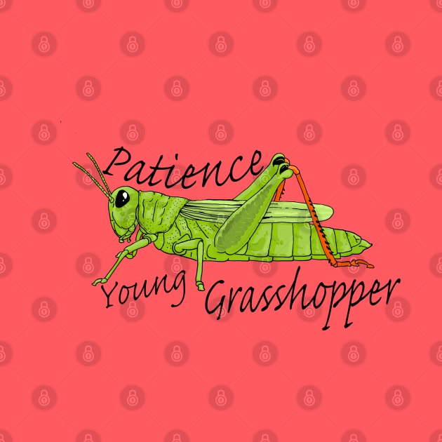 Patience Young Grasshopper by Lala Mew