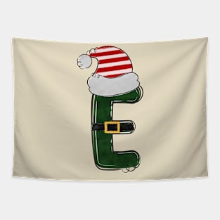 Letter E - Christmas Letter Tapestry